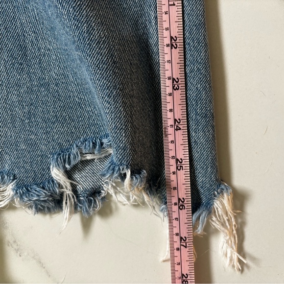 Free people We The Free Blue Ankle Cropped Jeans Distressed - Picture 3 of 4